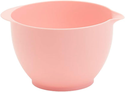 Basic Essentials 6 Piece Plastic Nesting Mixing Bowls with Colanders Set for Kitchen, Baking, Prepping, Cooking, Space Saving Storage, Multiple Sizes, Pink, Mint Green & Light Blue