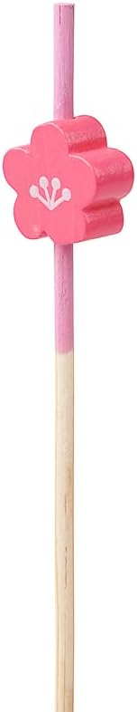 Restaurantware-3.5 Inch Cocktail Skewers, 100 Pointed Flower Toothpicks - Flower, Sturdy, Pink Bamboo Cocktail Picks, Disposable, For Fruits, Desserts, Or Sandwiches