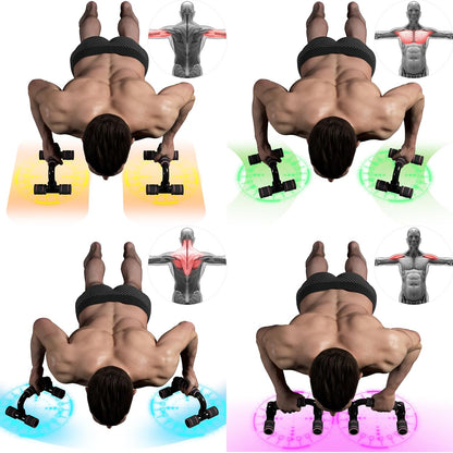 Push Up Bars Gym Exercise Equipment Fitness 1 Pair Pushup Handles with Cushioned Foam Grip and Non-Slip Sturdy Structure Push Up Bars for Men & Women
