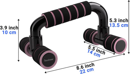 Push Up Bars Gym Exercise Equipment Fitness 1 Pair Pushup Handles with Cushioned Foam Grip and Non-Slip Sturdy Structure Push Up Bars for Men & Women