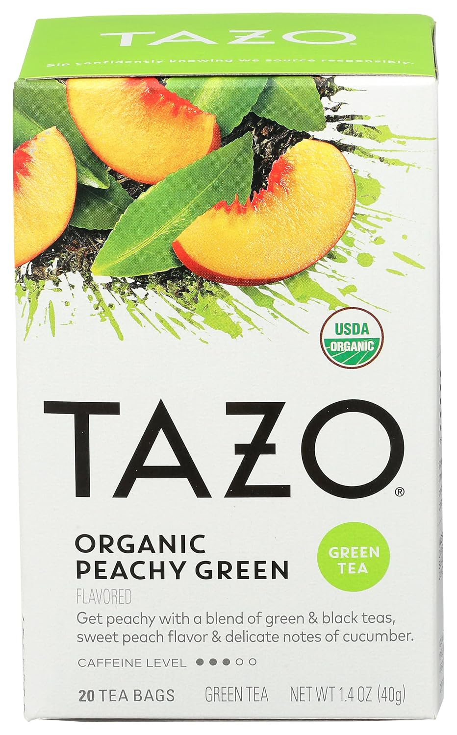 Peachy Green Tea Organic- 20 Bag