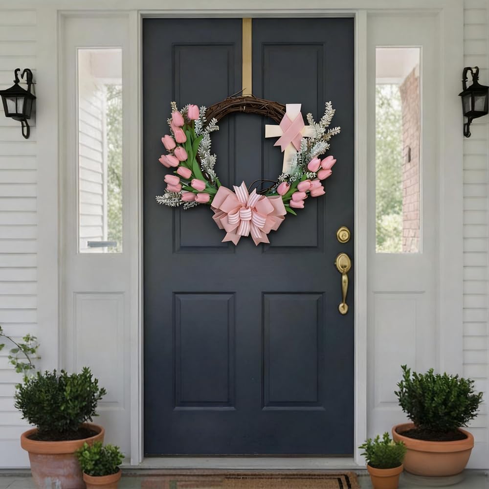 Artificial Tulips 30PCS PU Fake Flowers Pink