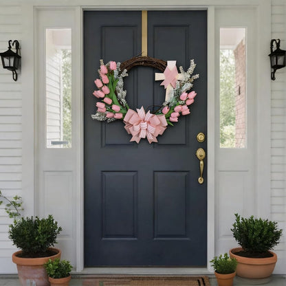 Artificial Tulips 30PCS PU Fake Flowers Pink