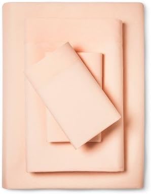 Full XL 100% Microfiber Double Brushed Sheet Set - Extra-Soft, Breathable & Wrinkle-Free - 15" Deep Pockets, 54" x 80" - Ideal for Extra Long Full Beds - 4PC Set (Full XL, Peach)