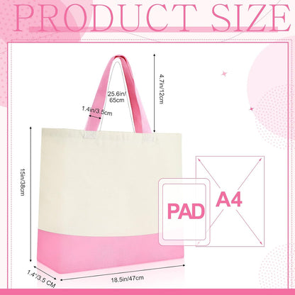 Canvas Tote Bags Bulk 18.5 x 15 In