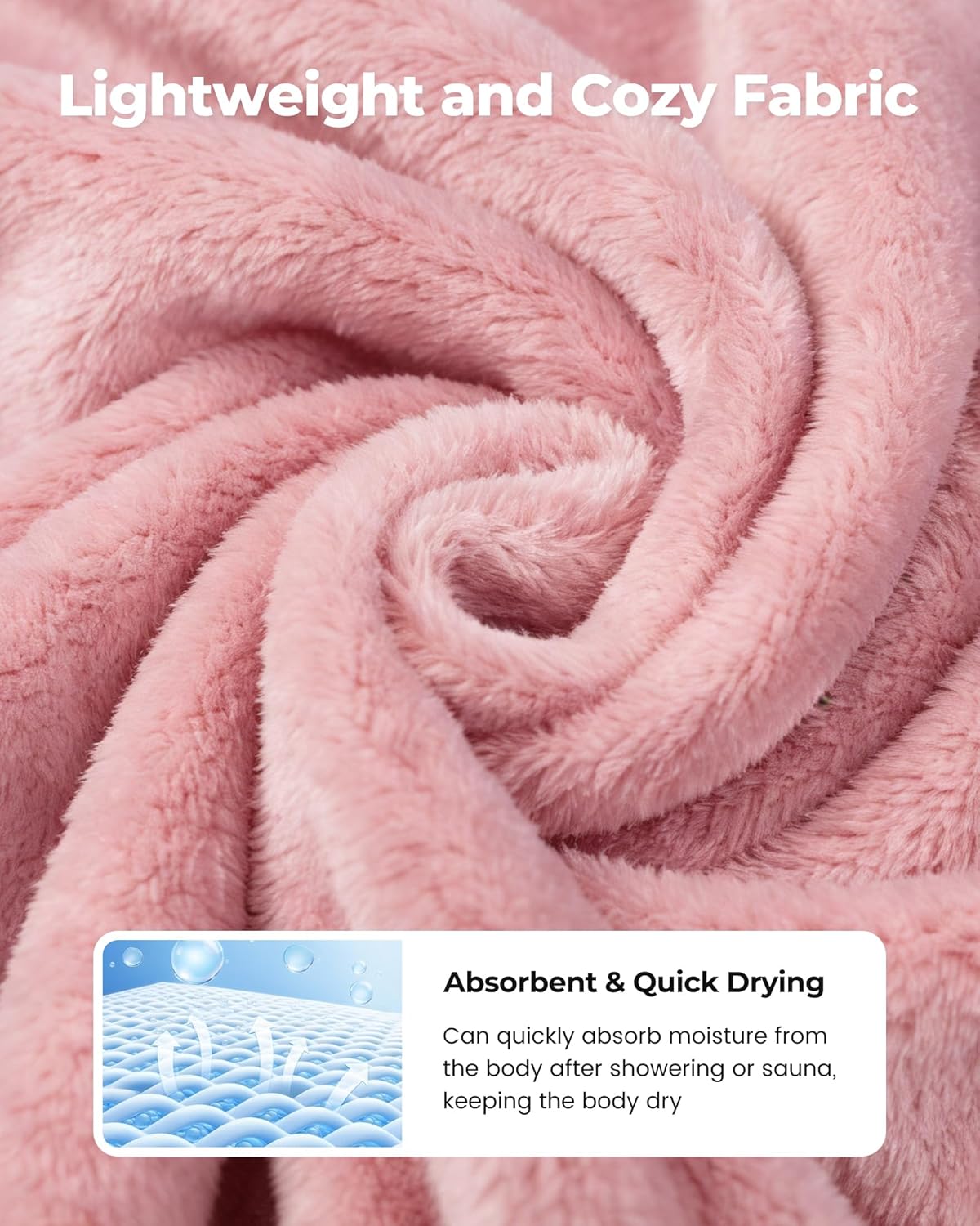 Towel Wrap for Women - Ruffled Straps Absorbent & Quick Dry Towel Bathrobe, Lightweight for Shower and Spa