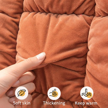 Desk Chair Cushion Non-Slip Rocking Seat Cushion Office Chair Pad Dorm Seat Cushion with High Back Support Soft Seat Pad with Ties for Office Car Home Dining Room Kitchen