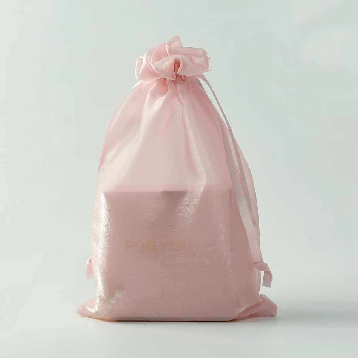 20 Pcs Pink Small Organza Bags 6X9 inch for Wedding Favors with Drawstring, Mini Mesh Gift Bags Jewelry Pouch for Candy Bridal Shower Party Favor Baby Shower Christmas