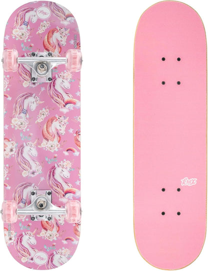 Complete Beginner Skateboard with Cool Graphic + Skate Tool