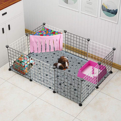 RIOUSSI Guinea Pig Hideout Hideaway Corner Fleece Toys Cage Accessories