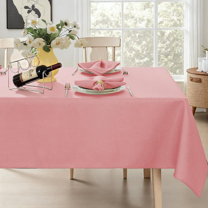 Rectangle Tablecloth 52 x 70 Inch Pink Tablecloth