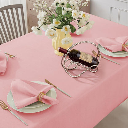 Rectangle Tablecloth 52 x 70 Inch Pink Tablecloth