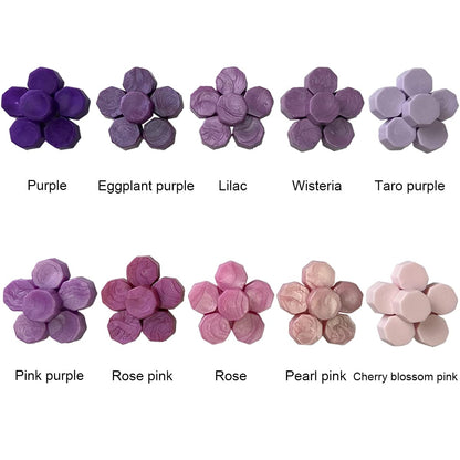 200pcs Pink Purple Wax Seal Beads Kit with 10 Colors Beads for Letter Sealing and Envelope Stamp Wedding Invitation Wine Package Gift Wrapping
