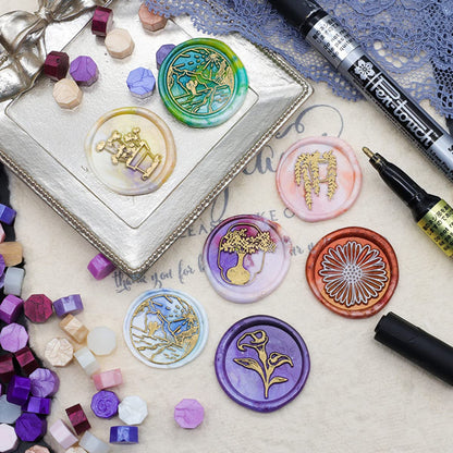 200pcs Pink Purple Wax Seal Beads Kit with 10 Colors Beads for Letter Sealing and Envelope Stamp Wedding Invitation Wine Package Gift Wrapping