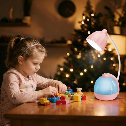 LED Desk Lamp with Night Light, Pink