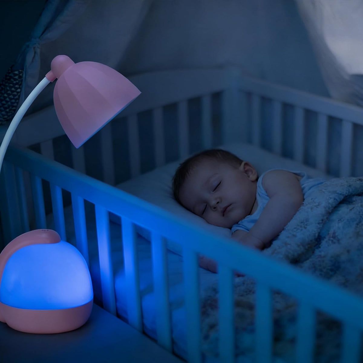 LED Desk Lamp with Night Light, Pink