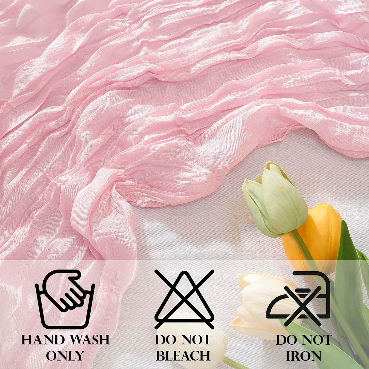 2 Pack Cheesecloth Table Runner, Fall Table Runner 120 Inch – Pink Cheesecloth Gauze – 10FT Cheese Cloth Runner for Wedding, Party, Baby Shower, Home Decorations