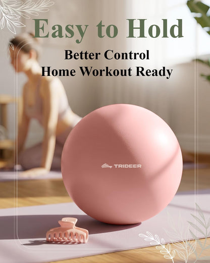 7-8 Inch Pilates Ball with Pump, Small Exercise Ball, Core & Rehab