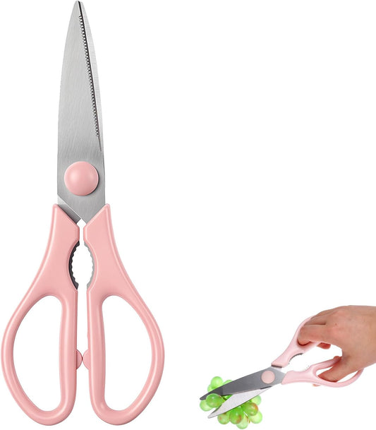 Pink Kitchen Scissors for Food Pink Cooking Scissors