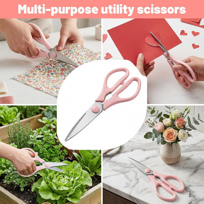 Pink Kitchen Scissors for Food Pink Cooking Scissors