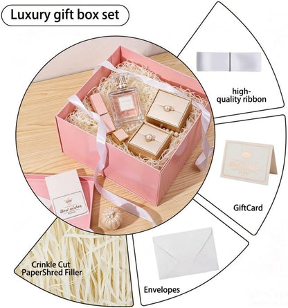 1 Pcs Large Gift Box Matte Pink 12x12x11 Inch with Lid