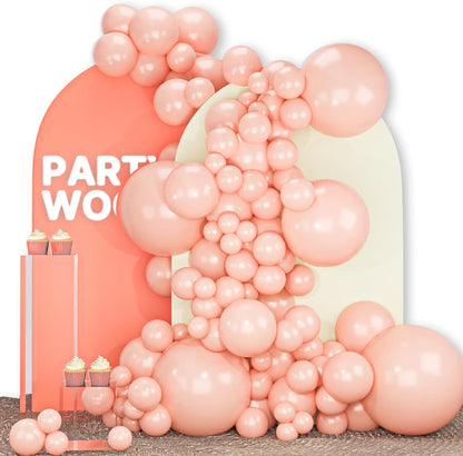 Baby Pink Balloons 140pcs Pastel Light Pale Pink Peach Color