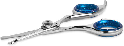 Laazar Straight Dog Grooming Scissors - Comfortable Around The Eyes Cat & Dog Scissors | Blunt Dog Trimming Scissors| Premium Stainless Steel | Grooming Scissors For Dogs - Small Dog Scissors