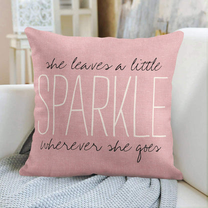 Blush Body Pillow Cover, Long Pillowcase with Zipper 16x16In