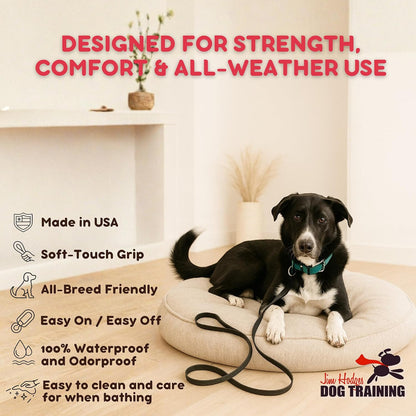 Gummy K9 Biothane Slip Leash - Waterproof, Odor-Proof Heavy Duty Dog Training Lead with Stainless Steel O-Rings, Handcrafted in USA for Vets, Groomers & Kennels (Pink) (3/8)