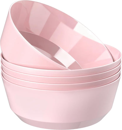 8 Pack Pink Serving Bowls for Party