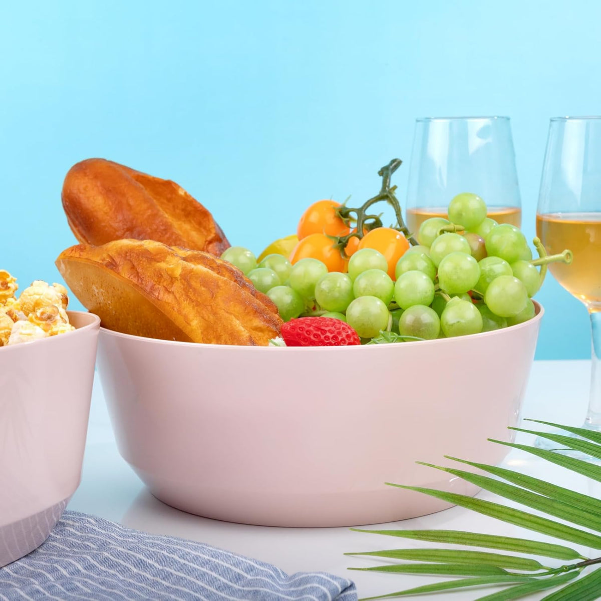 8 Pack Pink Serving Bowls for Party