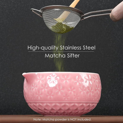 7Pcs Matcha Whisk Set, Matcha Set Whisk and Bowl
