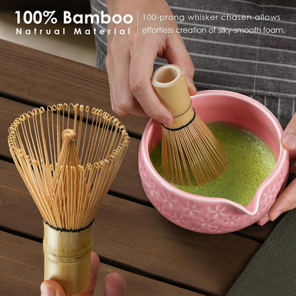 7Pcs Matcha Whisk Set, Matcha Set Whisk and Bowl
