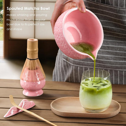 7Pcs Matcha Whisk Set, Matcha Set Whisk and Bowl