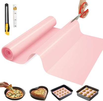 Silicone Baking Mat Roll, Reusable Baking Sheet Liners, 12 in x 6 ft