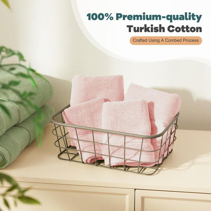 Bath Towels Set 6 Piece, 100% Turkish Cotton Luxury Towels