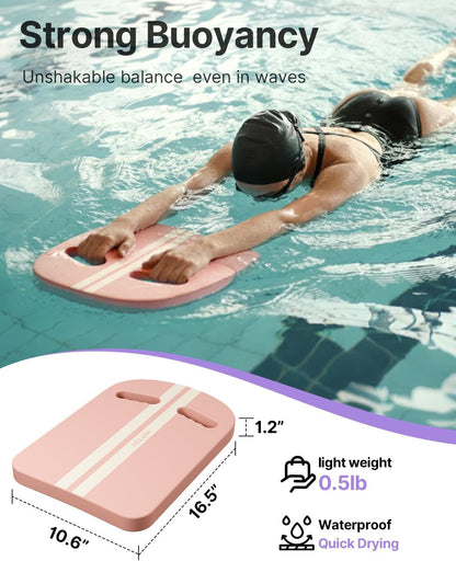Swim Kickboard，High-Buoyancy Swimming Kickboard for Kids, EVA Foam Kickboard for Swim Training, Non-Slip Kick Board for Pool Workouts