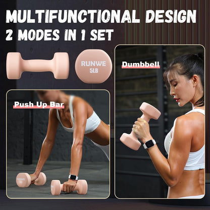 Dumbbells Set of 2 - Cast Iron Dumbbell Pairs Options for 1 3 5 7 OR 10 LB Each, Hand Weights Sets Exercise & Fitness Dumbbell Free Weights for Child, Women, Men (Sold in One Pair Not All Sets)