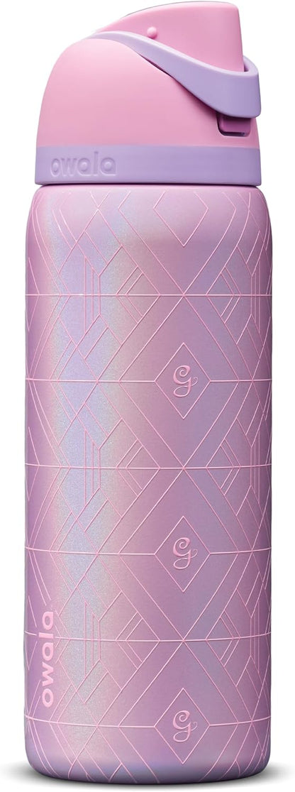 Wicked FreeSip Stainless Steel Water Bottle 32 oz Glinda (Pink)
