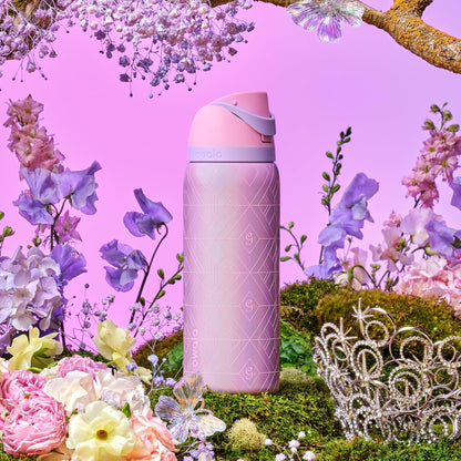 Wicked FreeSip Stainless Steel Water Bottle 32 oz Glinda (Pink)