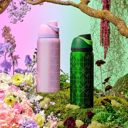 Wicked FreeSip Stainless Steel Water Bottle 32 oz Glinda (Pink)