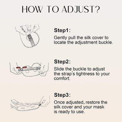 Adjustable 3D 22 Momme 100% Mulberry Silk Sleep Mask