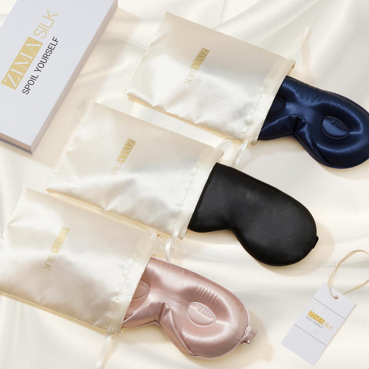 Adjustable 3D 22 Momme 100% Mulberry Silk Sleep Mask