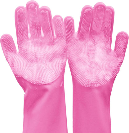Silicone Pet Grooming Gloves Dog Washing Gloves for Bathing Massaging