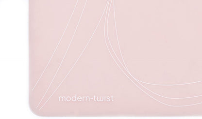 14 x 16 Rectangular Silicone Placemat, Pebble Print in Blush, 1 Count