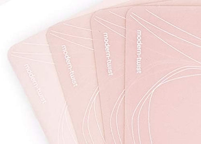 14 x 16 Rectangular Silicone Placemat, Pebble Print in Blush, 1 Count