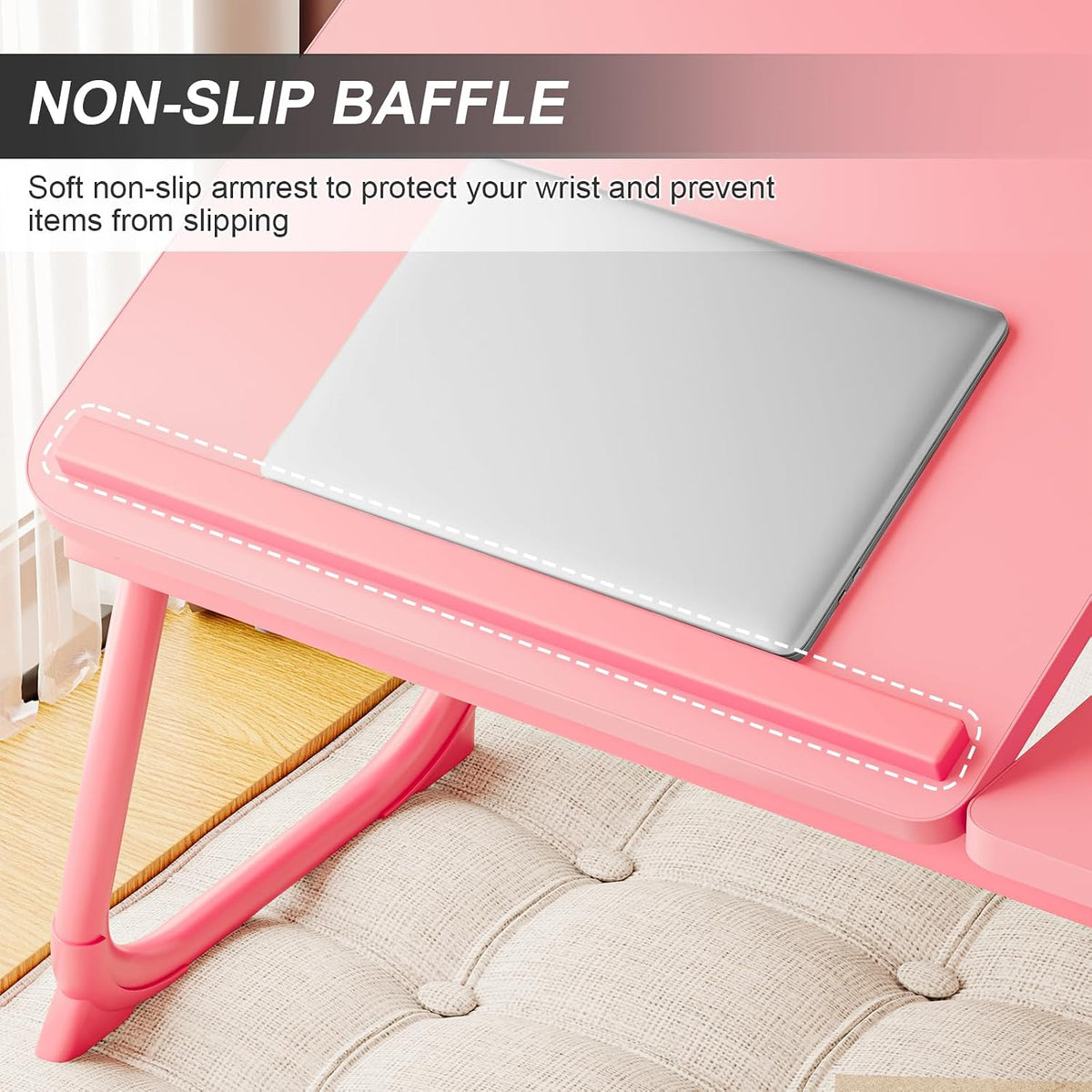 Adjustable Laptop Desk for Bed with 5 Angles