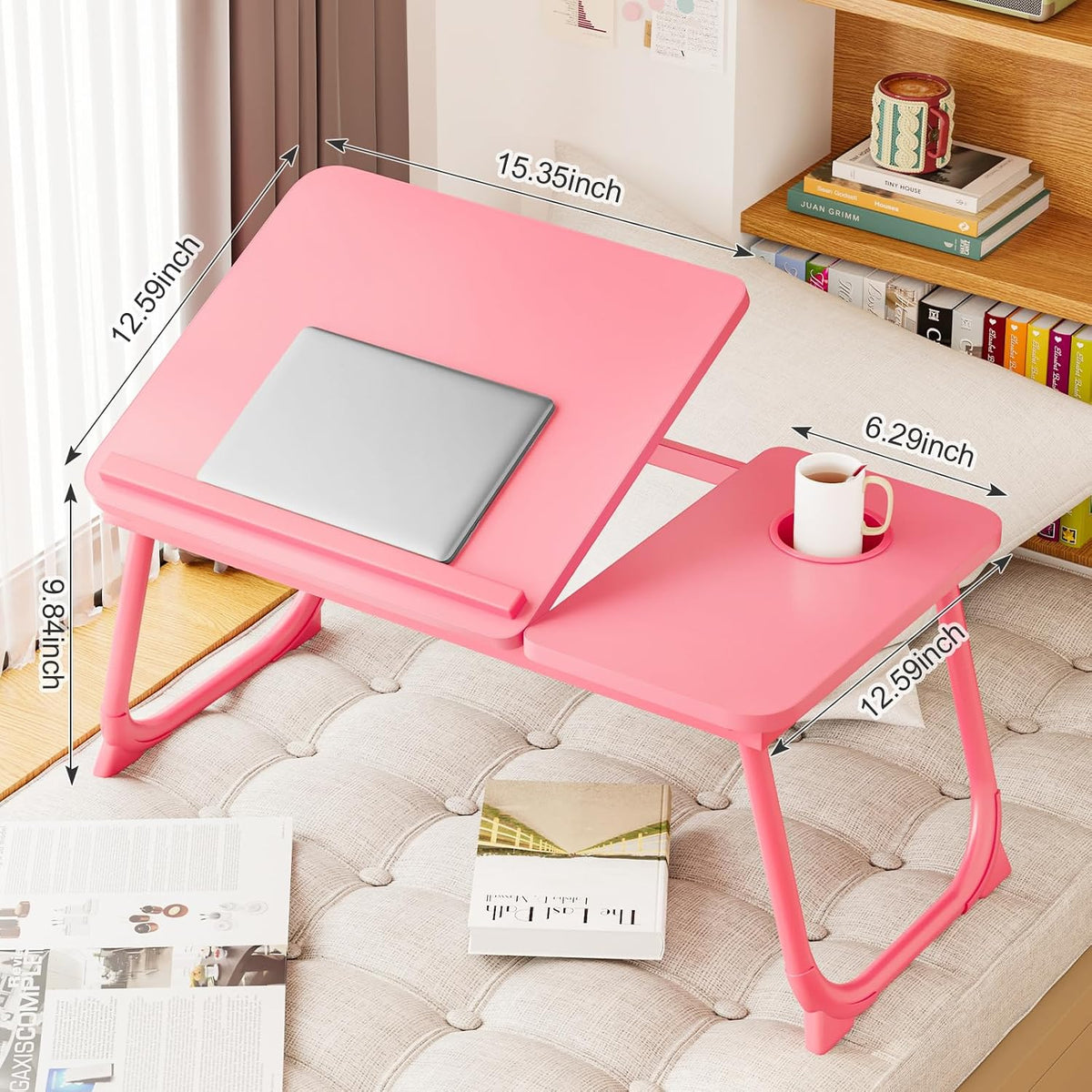 Adjustable Laptop Desk for Bed with 5 Angles