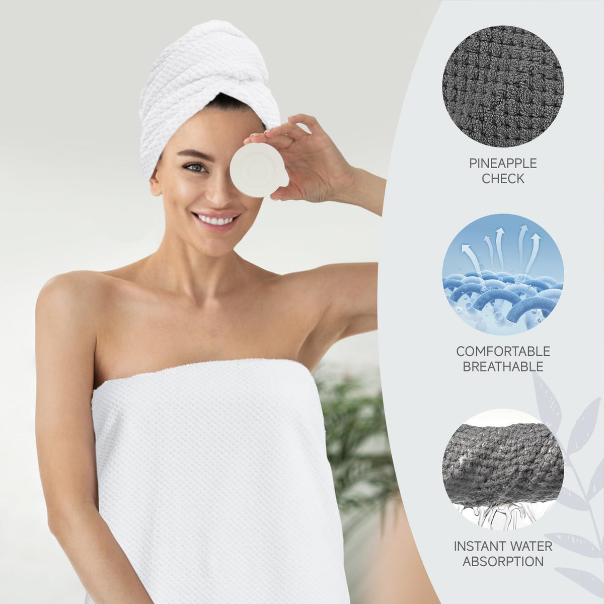 MaopaoBeauty Pink Towels 4 Piece Pink Towel Set, 35x70 in Extra Large Bath Towel Hand Towels Hair Towels Washcloths - Highly Absorbent Quick Dry, Soft Towel Set for Bathroom, Pack of 4