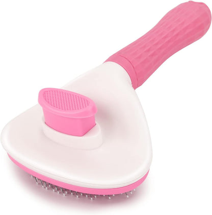 Cat Brush for Shedding, Skin Friendly Self-Clean Dog Slicker Brush
